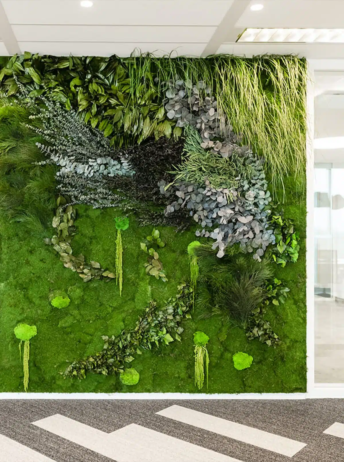 green wall, accoustic wall