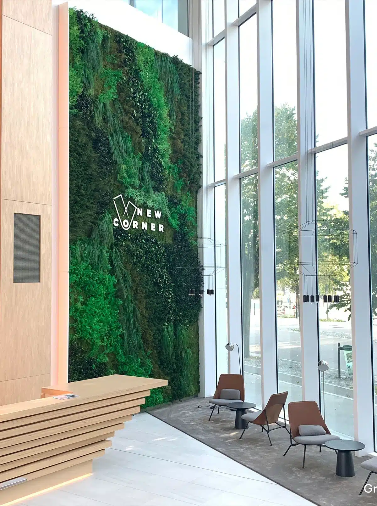 green wall, accoustic wall