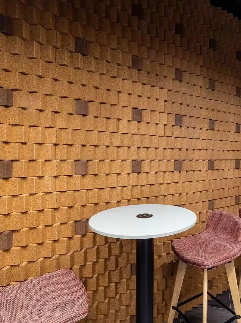 acoustic cork wall