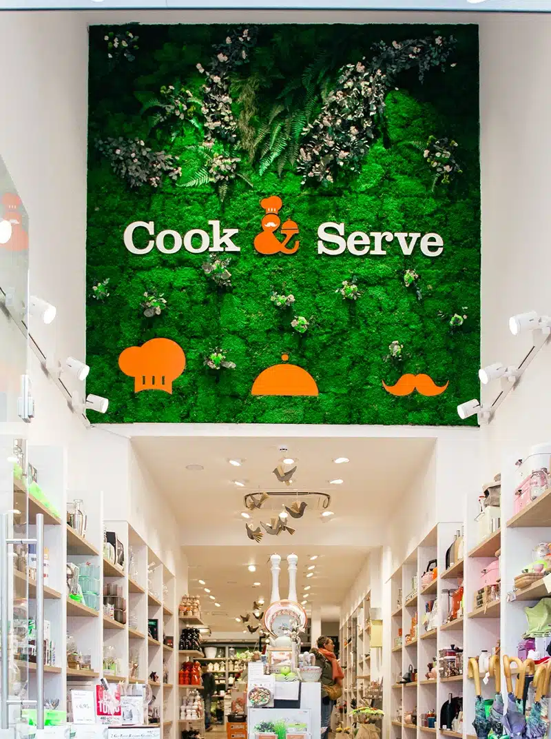 Interior of Cook & Serve kitchen store