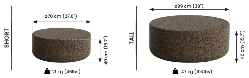 greenmood pouf terra dimensions 02